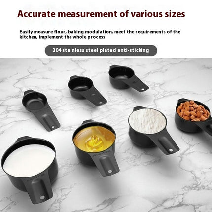 Measuring Cups Stainless Steel Stackable Set for Dry or Liquid Ingredients Measurement Kitchen Gadget