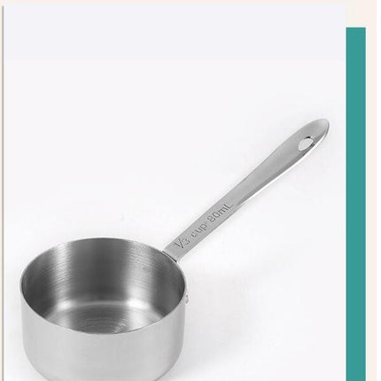 Stainless Steel Measuring Cups Heavy Duty Measuring Cups Set in Steel with Ergonomic Handle Kitchen Tool