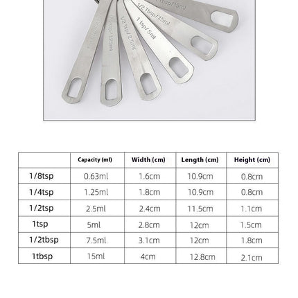 Stainless Steel Measuring Cups and Measuring Cups and Spoons Set of With for Dry and Liquid Ingredients