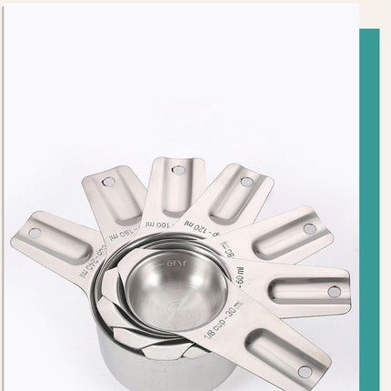 Stainless Steel Measuring Cups and Measuring Cups and Spoons Set of With for Dry and Liquid Ingredients