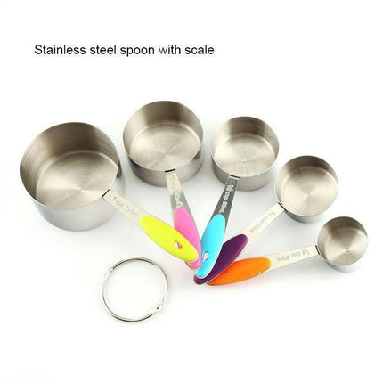 Measuring Cups Stainless Steel Measuring Cups Set of Upgraded Thickness Handle for Cooking & Baking Tool