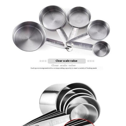 Stainless Steel Measuring Cups Set Kitchen Gadgets for Cooking & Baking Set Dry and Liquid Ingredients