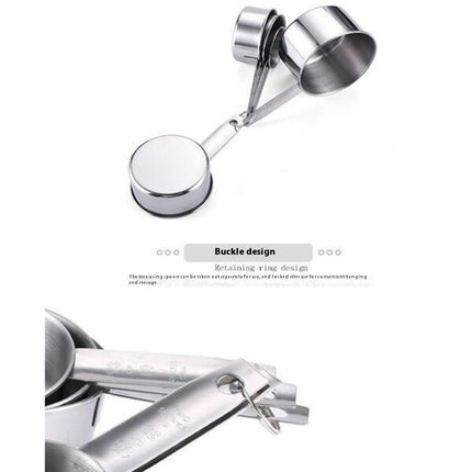 Stainless Steel Measuring Cups Set Kitchen Gadgets for Cooking & Baking Set Dry and Liquid Ingredients