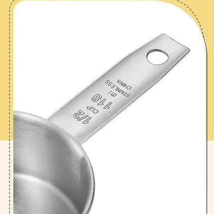 Stainless Steel Measuring Cups Set Kitchen Measuring Cup for Cooking and Baking Food Kitchen Tool Set