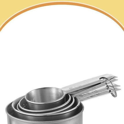 Stainless Steel Measuring Cups Set Kitchen Measuring Cup for Cooking and Baking Food Kitchen Tool Set