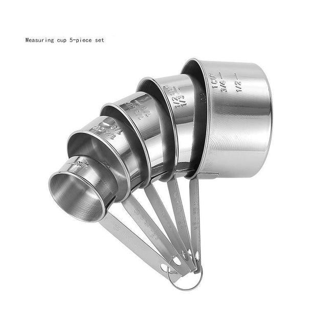 Stainless Steel Measuring Cups Set Kitchen Measuring Cup for Cooking and Baking Food Kitchen Tool Set