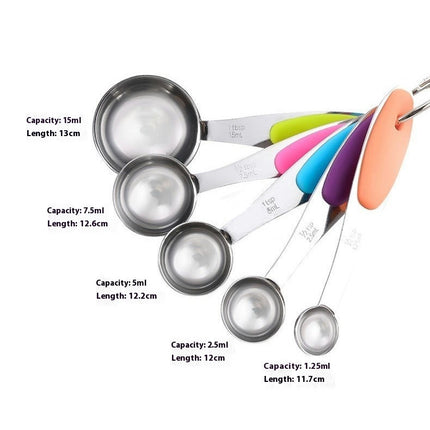 Stainless Steel Measuring Cups and Spoons Sets Measuring Cups  Spoons Set for Measuring Baking Tools