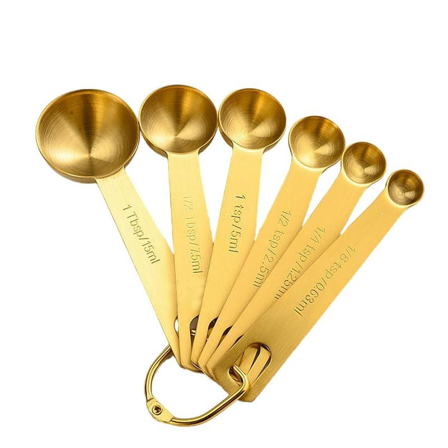 Measuring Cups and Spoons Sets Stainless Steel Handle with Metric and US Measurements Polished Finish