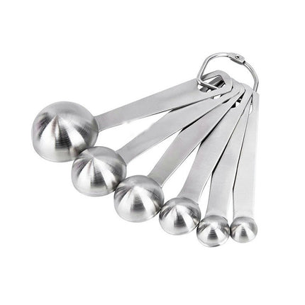 Piece Measuring Spoons Set Stainless Steel Round Heavy Duty Mirror Polished Measuring Spoon for Baking