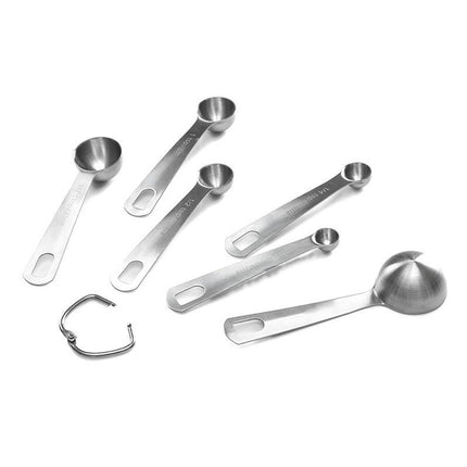 Piece Measuring Spoons Set Stainless Steel Round Heavy Duty Mirror Polished Measuring Spoon for Baking