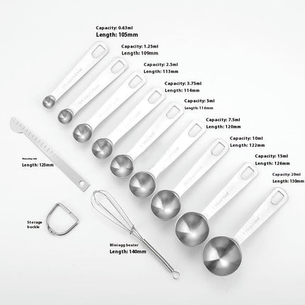 Stainless Steel Measuring Spoons Tablespoon Scoop-Tablespoon Measurements Set for Measuring Dry and Liquid