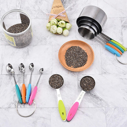 Measuring Cups Set Stainless Steel Nesting Measuring Cups Perfect for Dry and Liquid Ingredients Tool