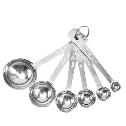 Measuring Spoons Set Baking Essentials Premium Stainless Steel Kitchen Gadgets with Precise Measurements