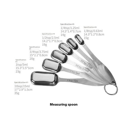 Measuring Cups & Spoons Set of Includes Stainless Steel Nesting Cups Ideal for Dry and Liquid Ingredients