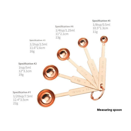 Stainless Steel Measuring Cups & Spoons for Ingredients Baking Cooking Mixing & Food Processing Sets