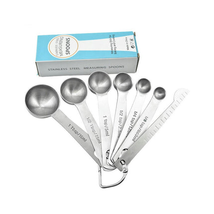 Heavy Duty 430 Stainless Steel Metal Measuring Spoons Set for Dry or Liquid Tablespoon Measure Spoon