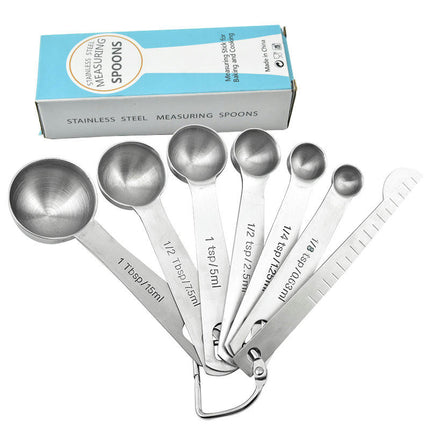 Heavy Duty 430 Stainless Steel Metal Measuring Spoons Set for Dry or Liquid Tablespoon Measure Spoon