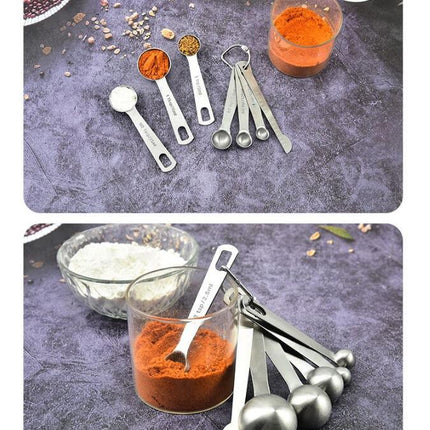 Heavy Duty 430 Stainless Steel Metal Measuring Spoons Set for Dry or Liquid Tablespoon Measure Spoon