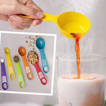 Measuring Cups and Spoons Set Plastic Measuring Cups Measuring Spoons Stackable for Measuring Ingredients