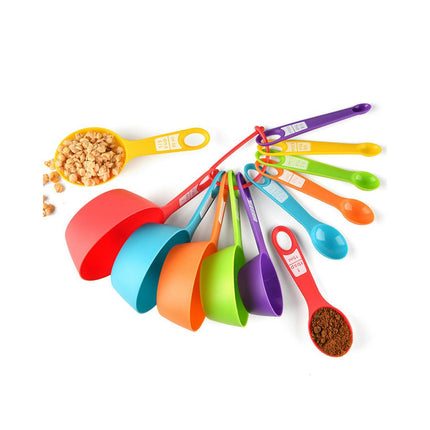 Measuring Cups and Spoons Set Plastic Measuring Cups Measuring Spoons Stackable for Measuring Ingredients