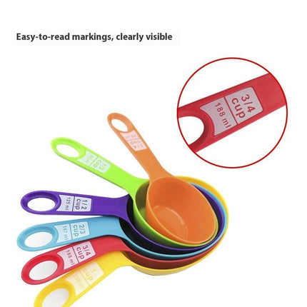 Measuring Cups and Spoons Set Plastic Measuring Cups Measuring Spoons Stackable for Measuring Ingredients