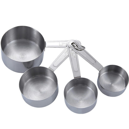 Stainless Steel Measuring Cups and Spoons Set Steel Material Heavy Duty Stainless for Baking Measuring Tool