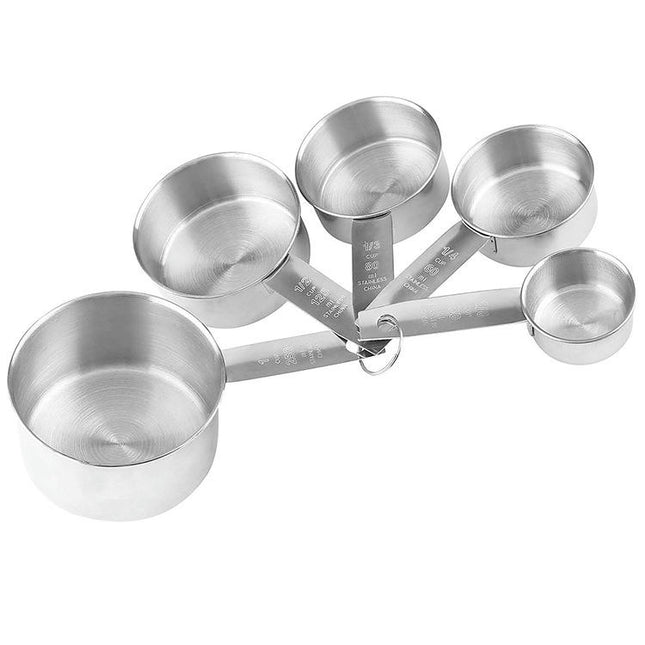 Stainless Steel Measuring Cups Stackable Measuring Sets Spoons Kitchen Gadgets for Cooking & Baking Tool