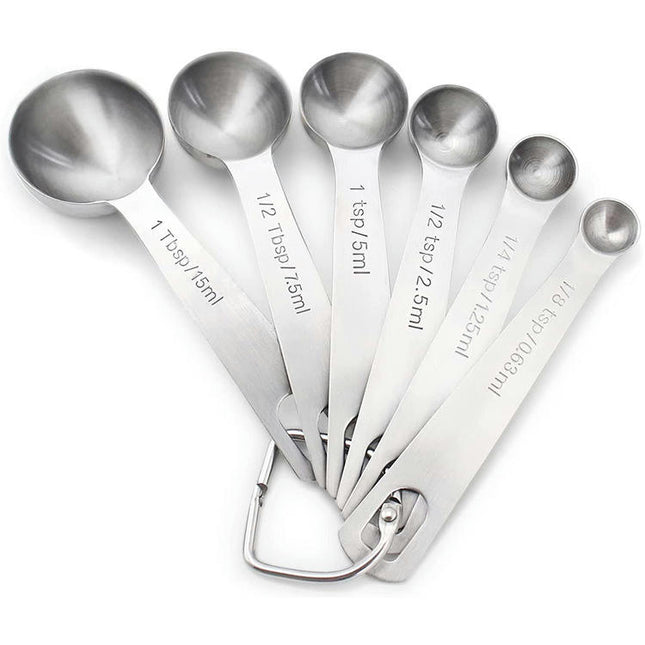 Measuring Spoons Stainless Steel Set Dry and Liquid Ingredients Spoons Kitchen Gadgets for Cooking Tool