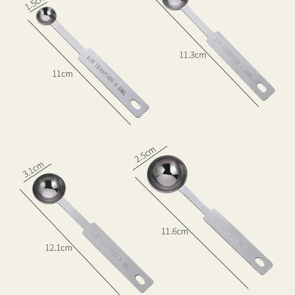 Stainless Steel Measuring Cups & Spoons Set Cups and Spoons Kitchen Gadgets for Cooking & Baking Tool