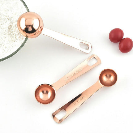 Stainless Steel Measuring Spoons Set Easy Read Markings Measuring Spoon Safe Heavy Duty Engraved Teaspoon