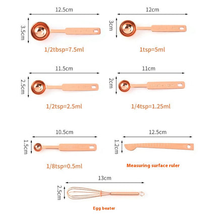 Stainless Steel Measuring Cups And Spoons Set-Metal Kitchen Accessories For Cooking And Baking Nesting