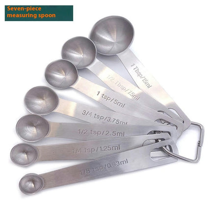 Stainless Steel Measuring Spoons Set - Easy to Read and Clean Measurements For Dry and Liquid Ingredients