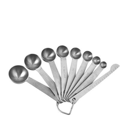 Stainless Steel Measuring Spoons Set - Easy to Read and Clean Measurements For Dry and Liquid Ingredients