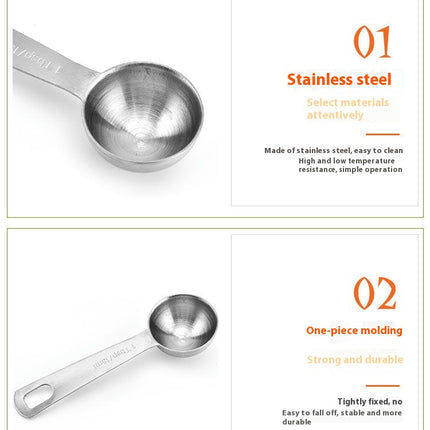 Stainless Steel Measuring Spoons Set - Easy to Read and Clean Measurements For Dry and Liquid Ingredients