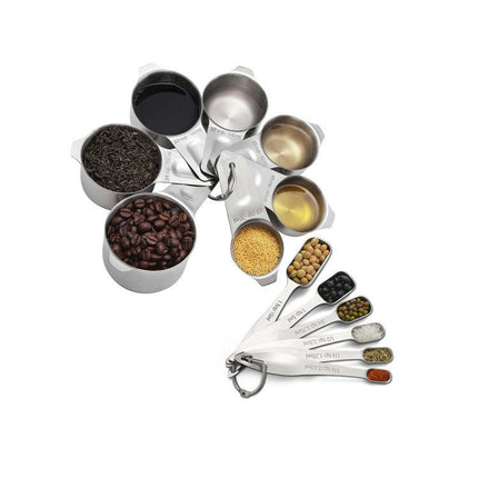 Measuring Cups and Spoons - Set of Measuring Cups and Spoons for Cooking and Baking Tools and Gadgets