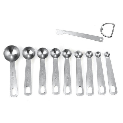 Measuring Spoons Stainless Steel Set of Dry and Liquid Ingredients Kitchen Gadgets & Utensils Metal Set