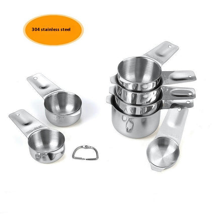 Measuring Cups Stainless Steel Stackable Set-Kitchen Gadgets & Utensils Metal Measuring Cups for Cooking