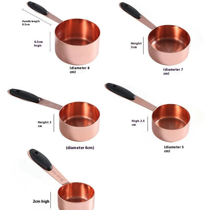 Stainless Steel Measuring Cups Set Measuring Cups for Baking Tea Coffee Kitchen Cooking Measuring Tools