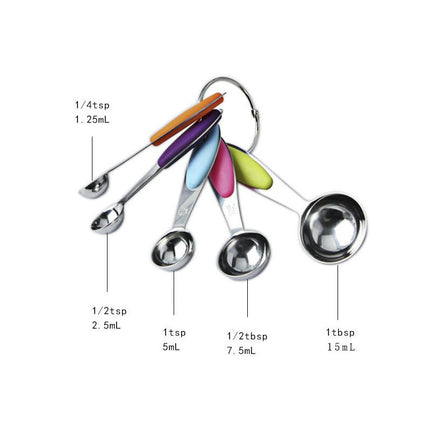 Measuring Cups and Spoons Set Stainless Steel for Dry and Liquid Including Seasoning Sauce Spice Sugar