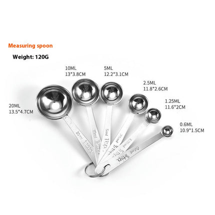 Stainless Steel Measuring Spoons Complete Set with Measurment Leveler Professional Measurer Scoops Set