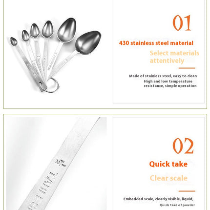 Measuring Spoons Sets Stainless Steel Small Measuring Spoons for Home Kitchen Baking Cooking Kitchen