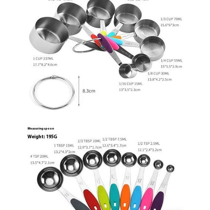 Measuring Cups and Measuring Spoons Measuring Cups and Spoons Set Stainless Steel Measuring Cup Sets