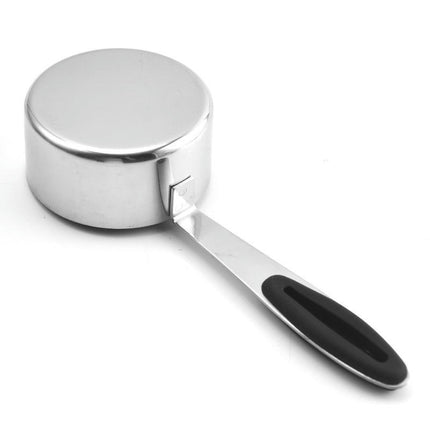 Stainless Steel Cook with Measuring Cups and Spoon Sets with Soft Touch Silicone Handles Nesting Set