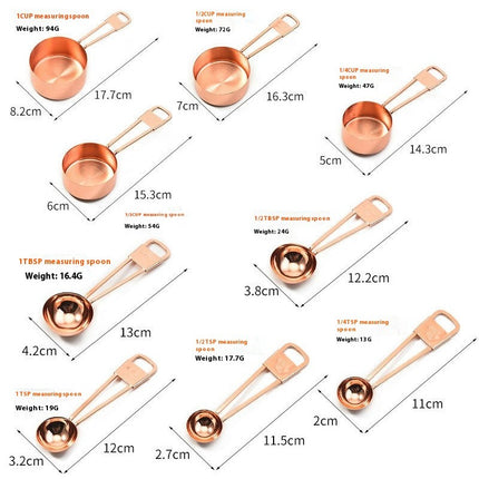 Measuring Cups and Spoons Set Stainless Steel Measuring Cups and Spoons Set Measure Spoons For Cooking