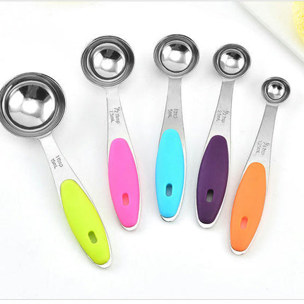 Kitchen Tools for Cooking Measuring Cups and Spoons Set Stainless Steel for Dry or Liquid Ingredients