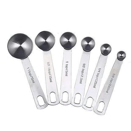 Stainless Steel Measuring Spoons Set for Dry and Liquid Ingredients Dishwasher Safe and Easy to Clean