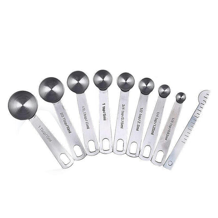 Stainless Steel Measuring Spoons Set for Dry and Liquid Ingredients Dishwasher Safe and Easy to Clean