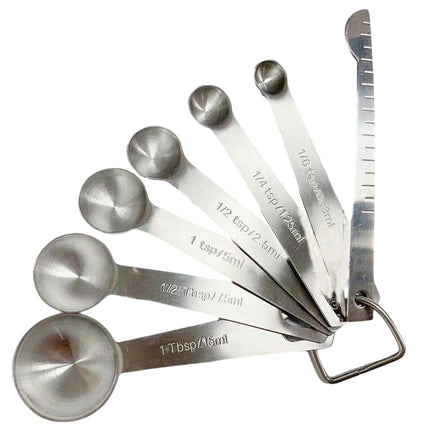 Stainless Steel Measuring Spoons Set for Dry and Liquid Ingredients Dishwasher Safe and Easy to Clean