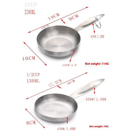 Thick Stainless Steel Measuring Cup Sets for Liquids and Dry Ingredient Measuring Cooking and Baking