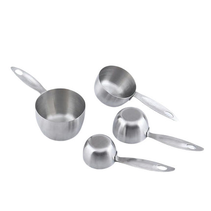 Stainless Steel Measuring Cup Set - Easy to Read Measurements Kitchen Tools For Dry and Liquid Ingredients